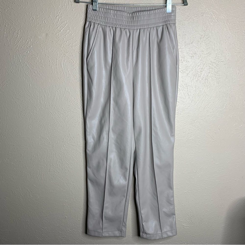 Maison d' Amelie Paris Faux‎ Leather Pull On Pants - Picture 3 of 11